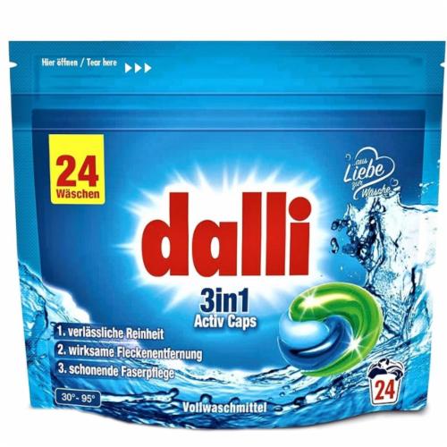 Капсулы для стирки Dalli 3в1 Vollwashmittel 24 WA 645,6 г (31194113)