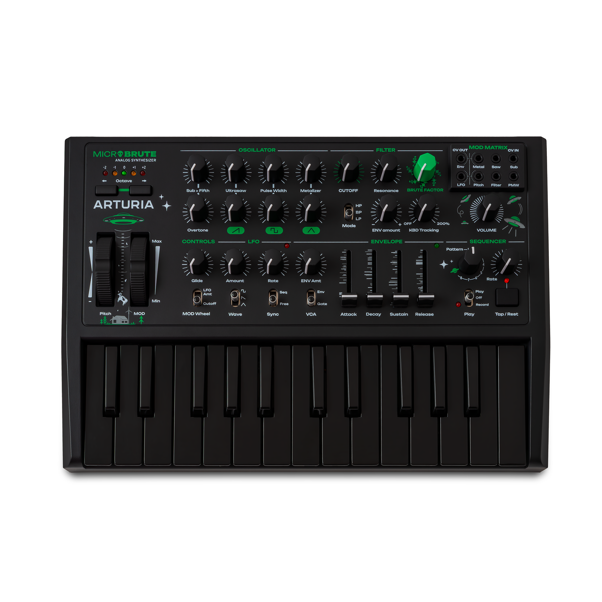 Синтезатор Arturia MicroBrute UFO Edition (29477171)