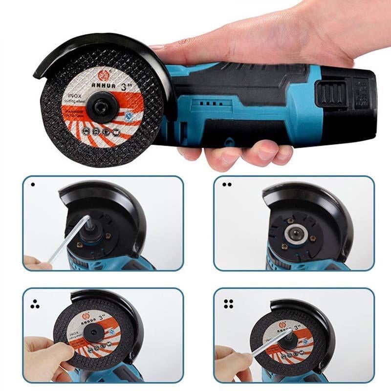 Болгарка акумуляторна 12V 2 АКБ у кейсі насадки у комплекті (29164495) - фото 4