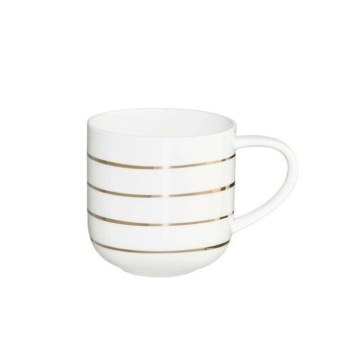 Чашка для кофе ASA-Selection Coppa Gold Линии фарфора 400 мл (2619425)