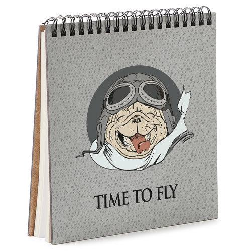 Скетчбук Time to fly 16,7x18 см (BDK_DOG013)