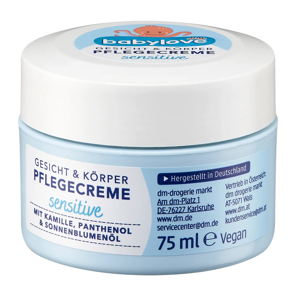 Крем детский Babylove Pflegecreme Sensitive для лица и тела 75 мл (EPI-15102025-239)