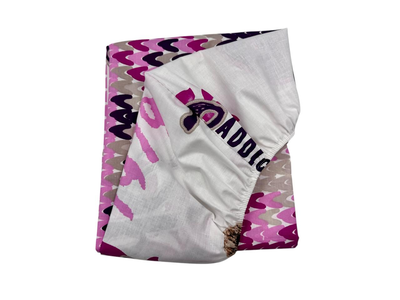 Простынь на резинке Sports бязь 180х200 см (G-2078pink/WP/x180)
