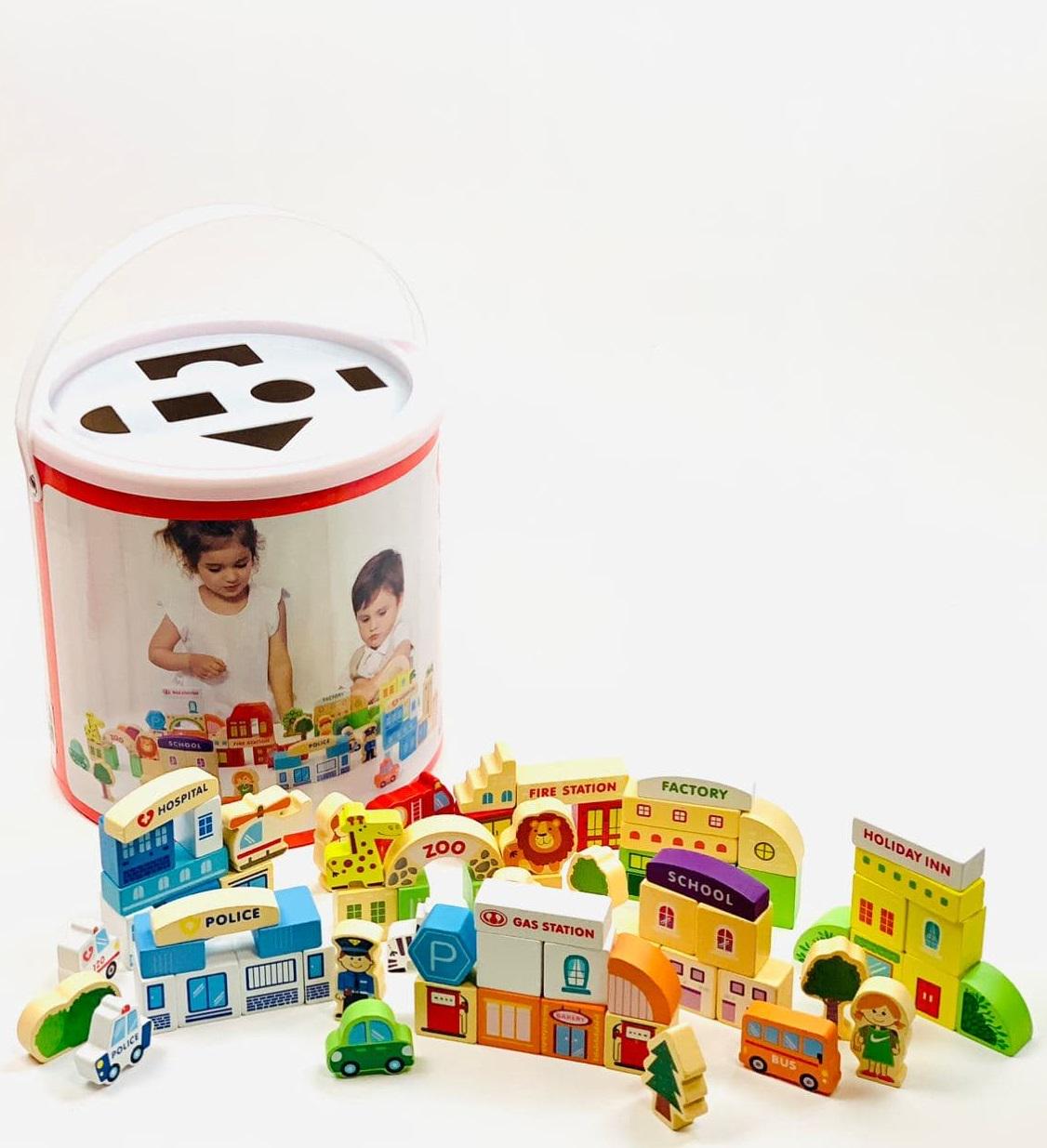 Конструктор развивающий деревянный детский