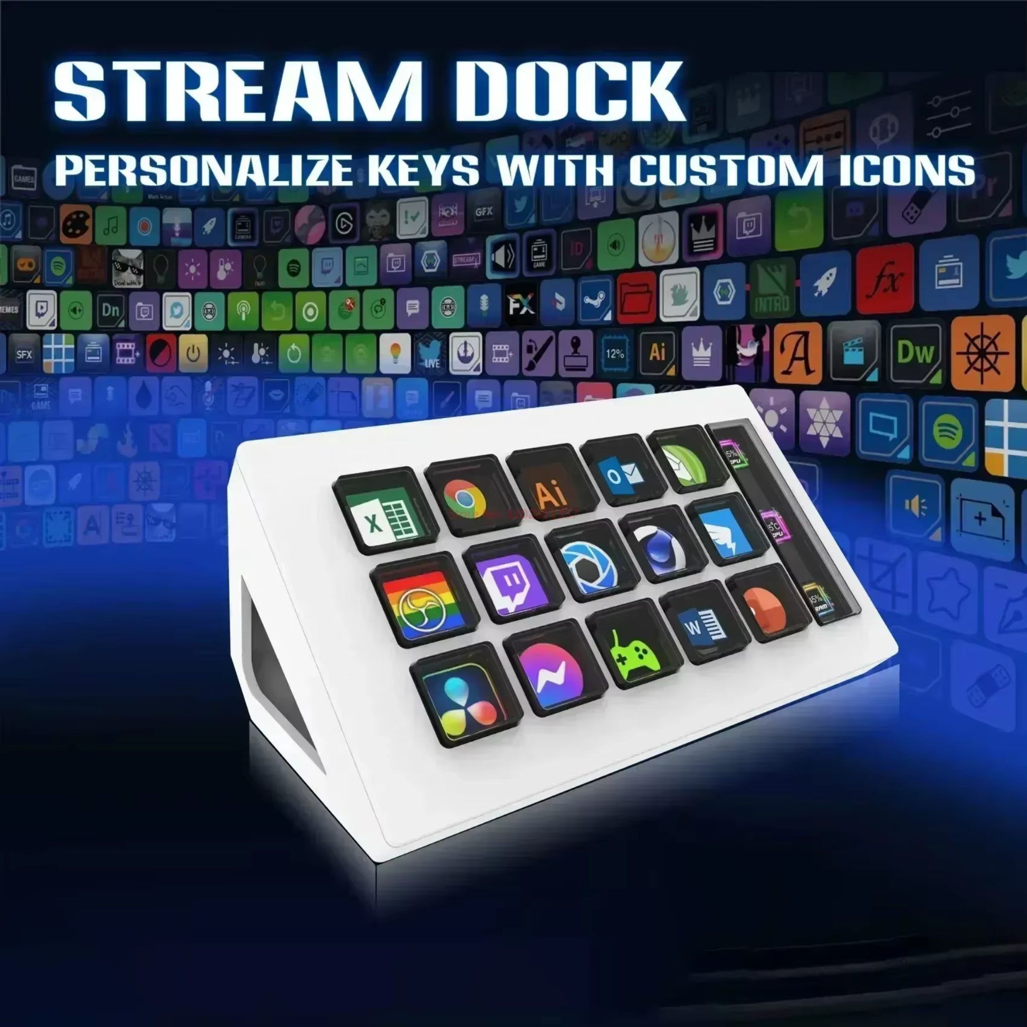 Клавіатура міні Visual Stream Deck для Windows/MacOS/Android/IOS (Visual Stream Deck) - фото 8