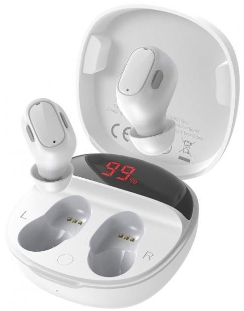 Наушники беспроводные Baseus Encok True Wireless Earphones WM01 Plus White (NGWM01P-02)