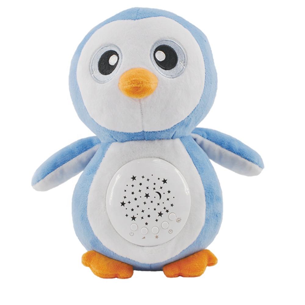 Успокаивающее музыкальная мягкая игрушка SUNROZ Sleeping Friend с проектором "Пингвинчик" 3в1 Голубой Успокаивающее музыкальная мягкая игрушка SUNROZ Sleeping Friend с проектором "Пингвинчик" 3в1 Голубой