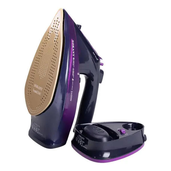 Утюг беспроводной Sokany AJ-2085 с керамической подошвой и функцией самоочистки Фиолетовый (147-107- HP-UR-2) - фото 8