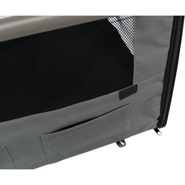 Переноска мобільна Trixie для собак M Темно-сірий/Світло-сірий (TX-39704) - фото 8