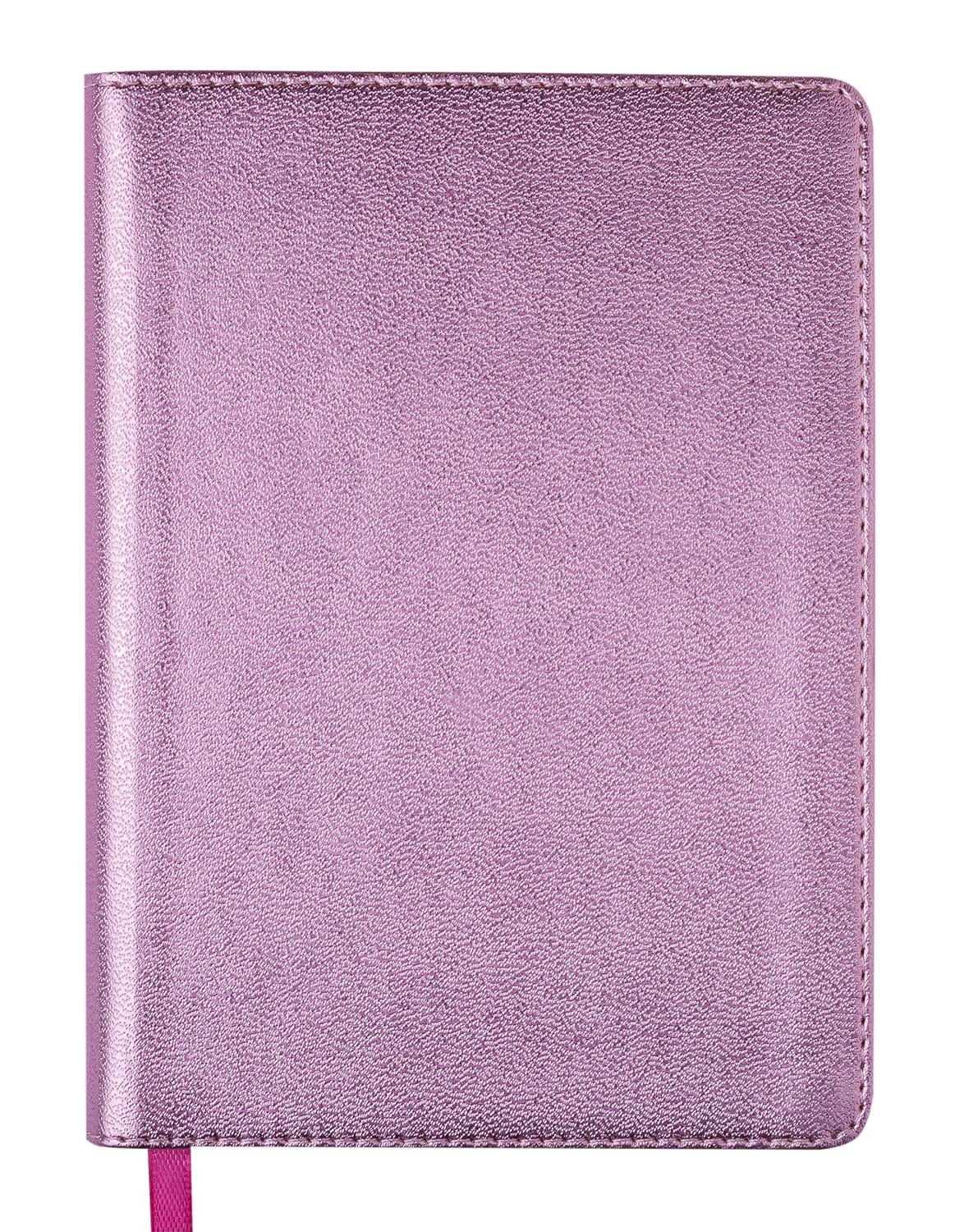 Ежедневник недатированный Buromax METALLIC A6 288 страниц Розовый (BM.2613-10)