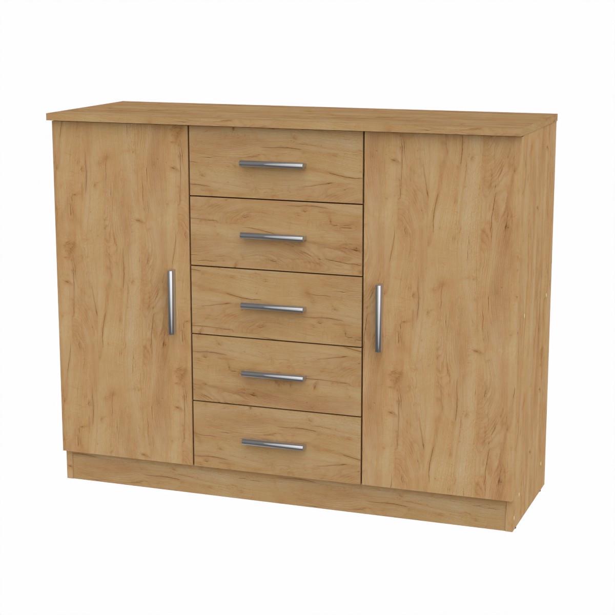 Комод Компаніт 5+2 111х37,5х89,1 см Дуб крафт золотий (25398963)