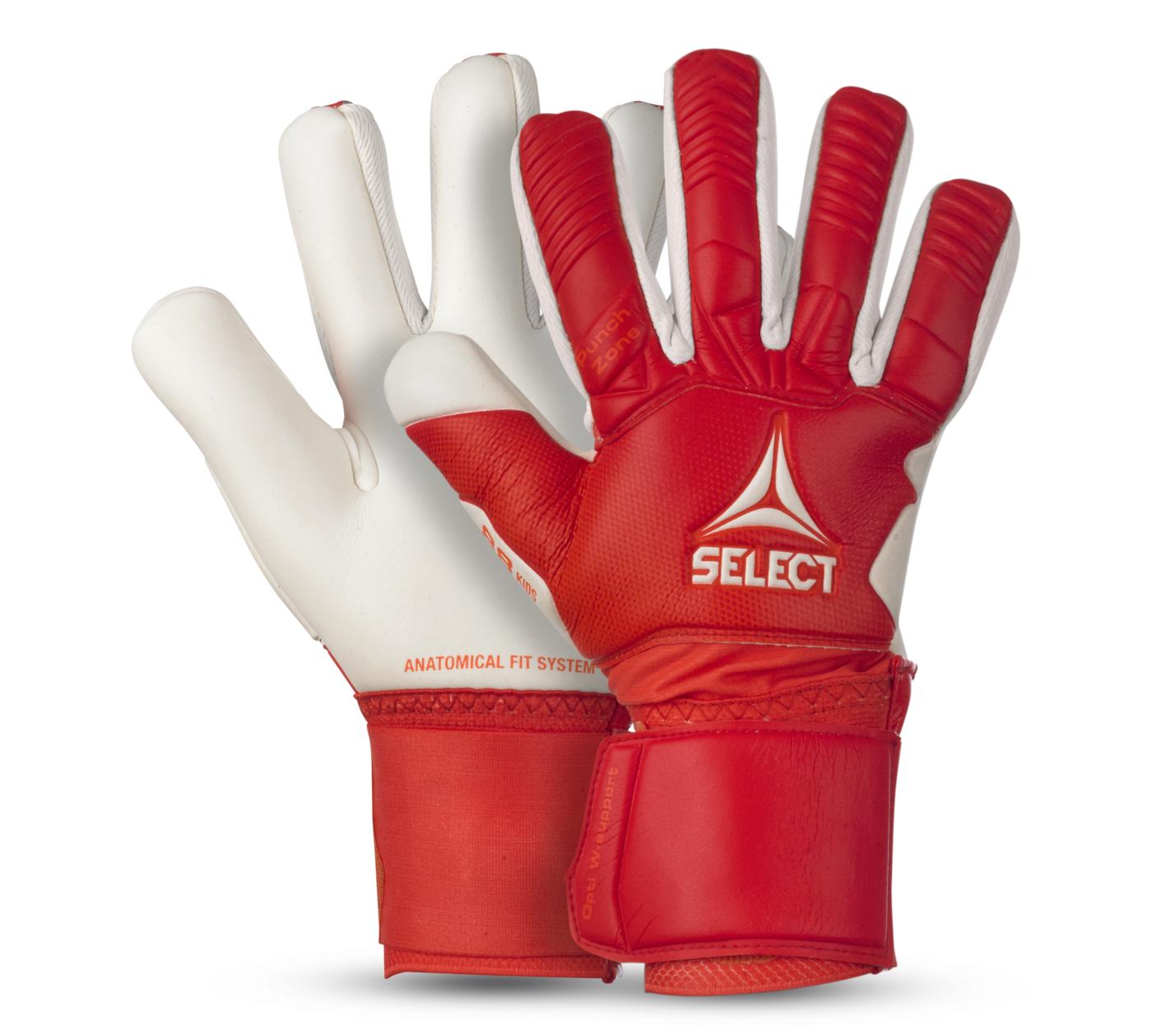 Вратарские перчатки детские Select Goalkeeper Gloves 88 KIDS v23 р. 6 Красный/Белый (24995971)