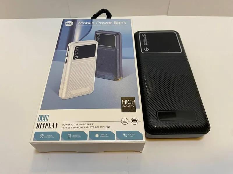 Повербанк Promate LED 20000 mAh с фонариком и цифровым индикатором заряда 3хUSB MicroUSB Black (f460b832) - фото 5