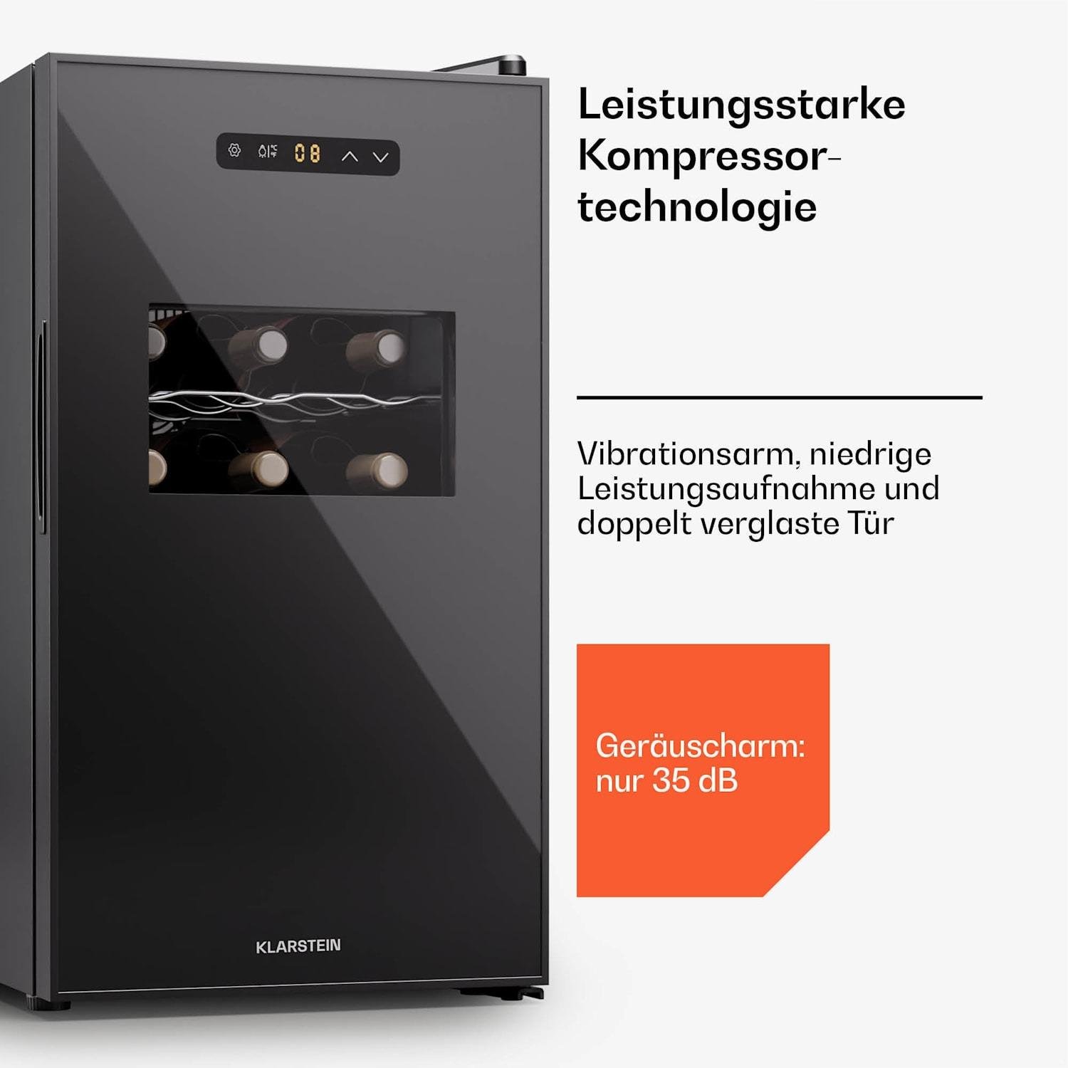 Винний холодильник KLARSTEIN Silent Vino 18 Uno (10045378) - фото 6 Винний холодильник KLARSTEIN Silent Vino 18 Uno (10045378) - фото 6