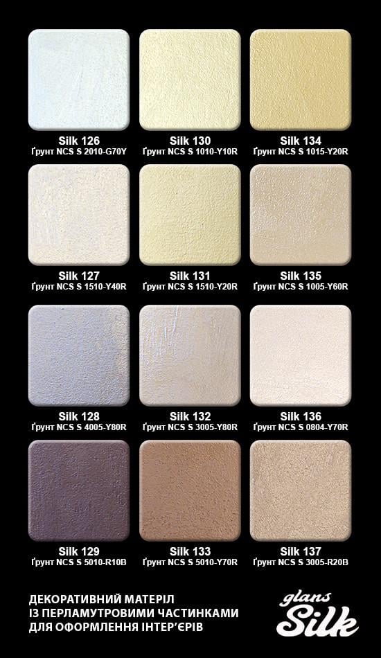 Фарба декоративна мокрий шовк Aura Silk Glans із шовковистим блиском та перламутровим ефектом 10 Срібний - фото 5 Фарба декоративна мокрий шовк Aura Silk Glans із шовковистим блиском та перламутровим ефектом 10 Срібний - фото 5