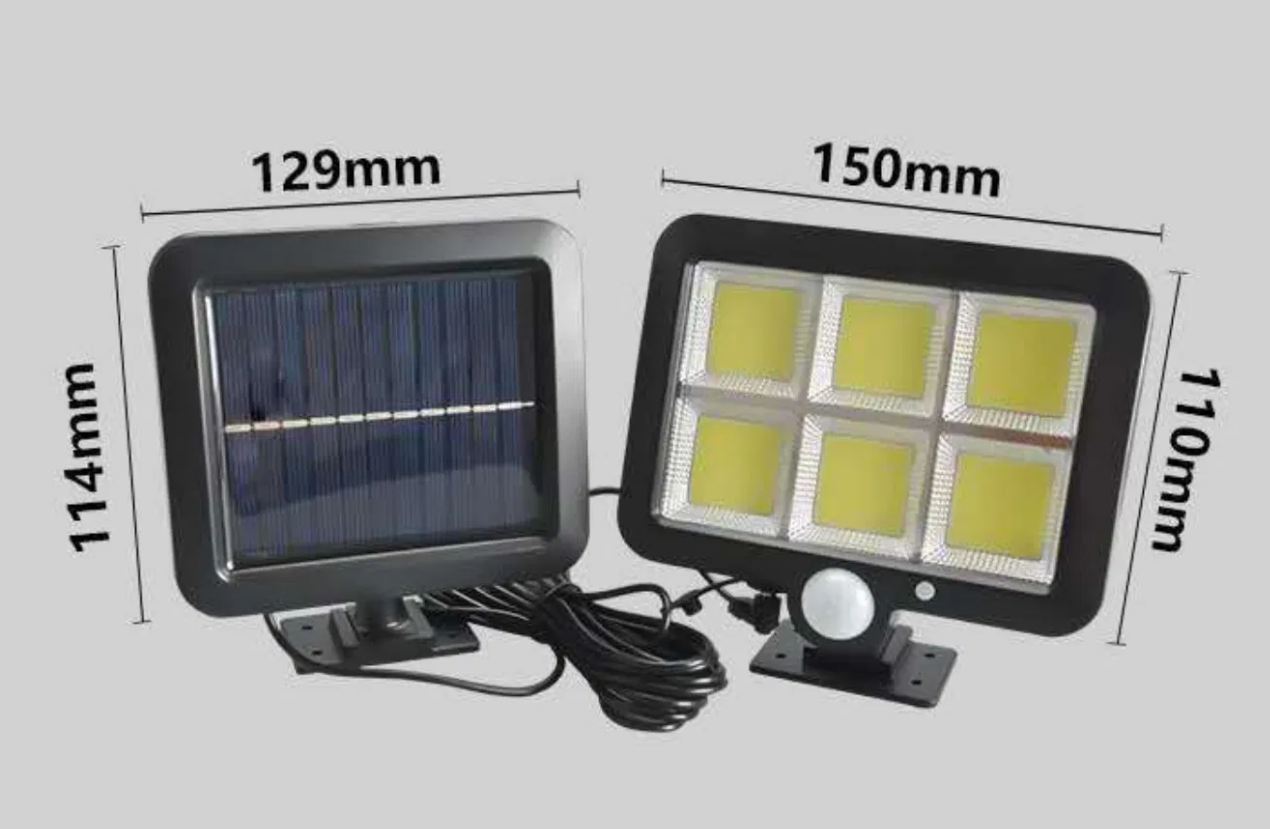 Ліхтар із датчиком руху Split Solar Wall Lamp вуличний на сонячній батареї (nf-160c) - фото 4