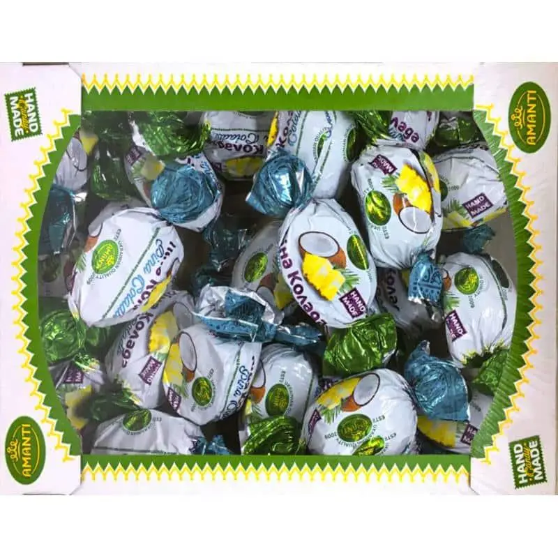 Цукерки Amanti Піна колада в шоколаді 1 кг (3236)