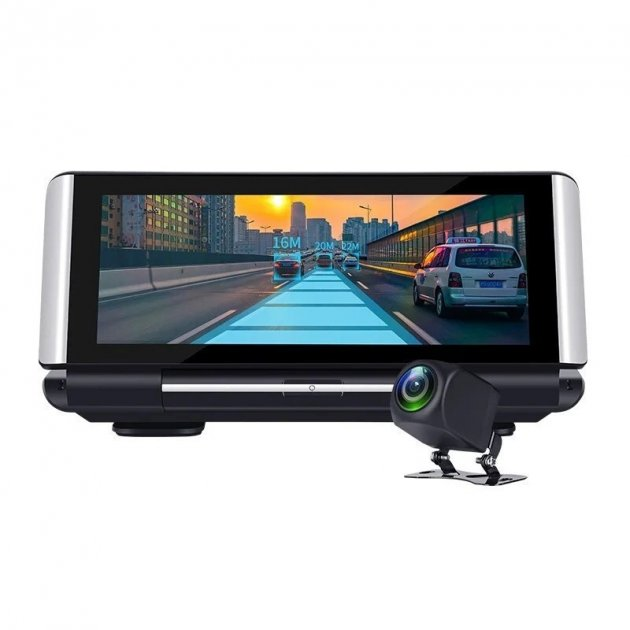 Видеорегистратор на 2 камеры DVR 06K 3G Android 5,1 7" Wi- Fi/Bluetooth/GPS и системой ADAS (de866bdb)