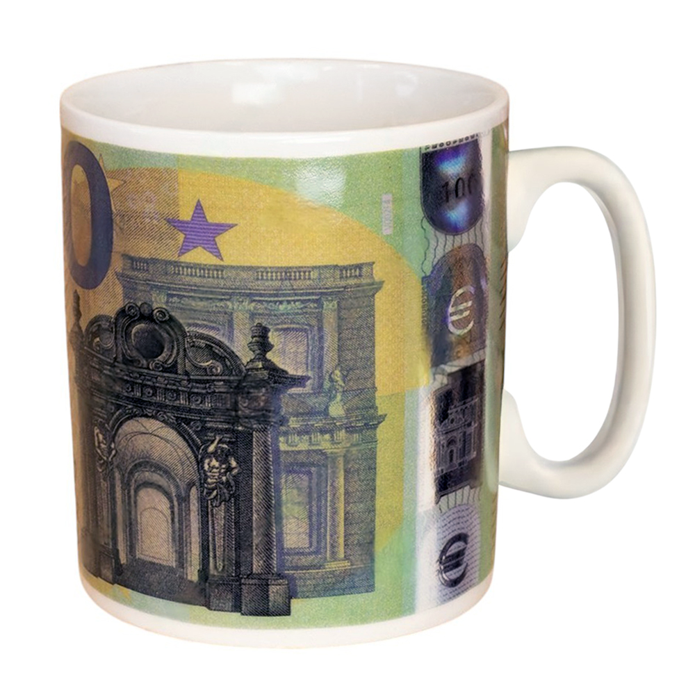 Большая керамическая кружка "Евро", 1 литр - фото 6