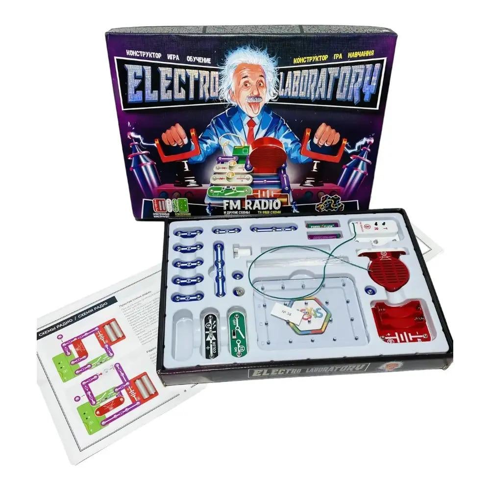 Конструктор электронный Danko Toys ELab-01-01 Electro Laboratory FM Radio 19 дет. Разноцветный (АА12346688)