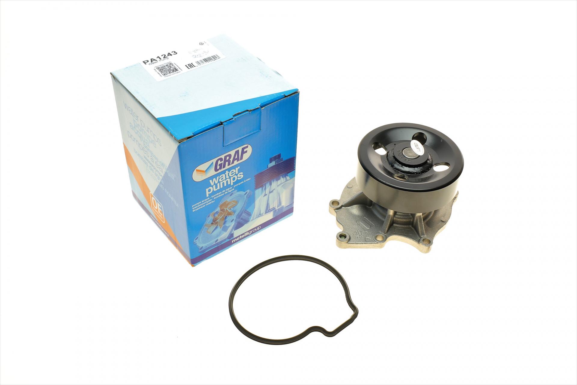 Насос воды Graf SsangYong Korando 2.0e-XDi/2.2XDi 10-/Rexton 2.0/2.2Xdi/Actyon 2.0XDi 1 R/B 7 лопаток PA1243 (25589597)