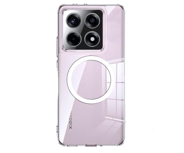 Чехол - накладка Omeve Glass Ring для Xiaomi 14T Pro Прозрачный