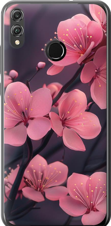 Чехол на Huawei Honor 8X Пурпурная сакура (6075u-1596-42517) Чехол на Huawei Honor 8X Пурпурная сакура (6075u-1596-42517)