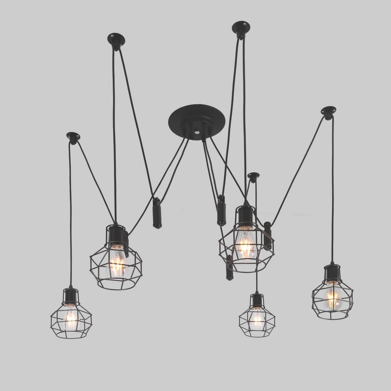 Паук с гирями 5 ламп (52-8876-5 BK)