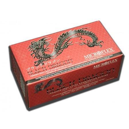 Перчатки Black Dragon латексные XL 100 шт. Черный