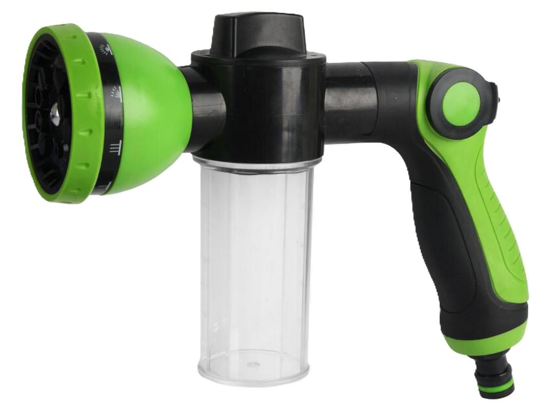 Пистолет для полива MasterTool с емкостью для шампуня (92-9352)