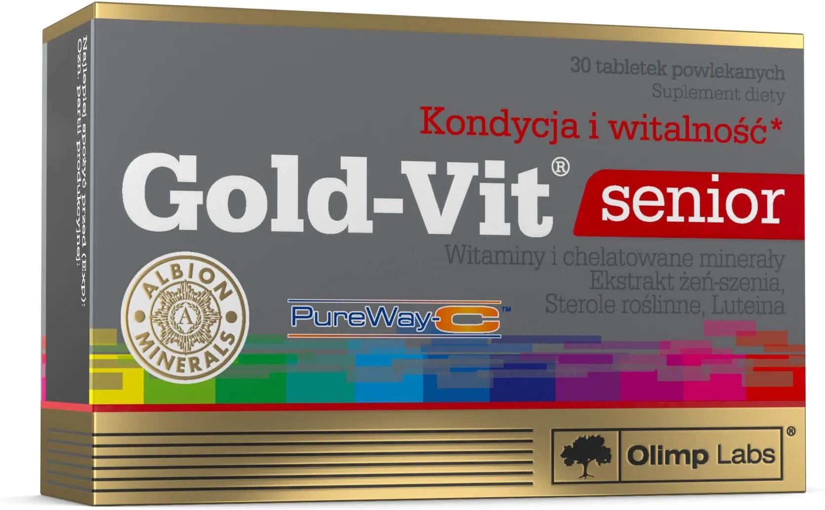 Вітамінно-мінеральний комплекс Olimp Gold-Vit Senior для людей похилого віку 30 таблеток