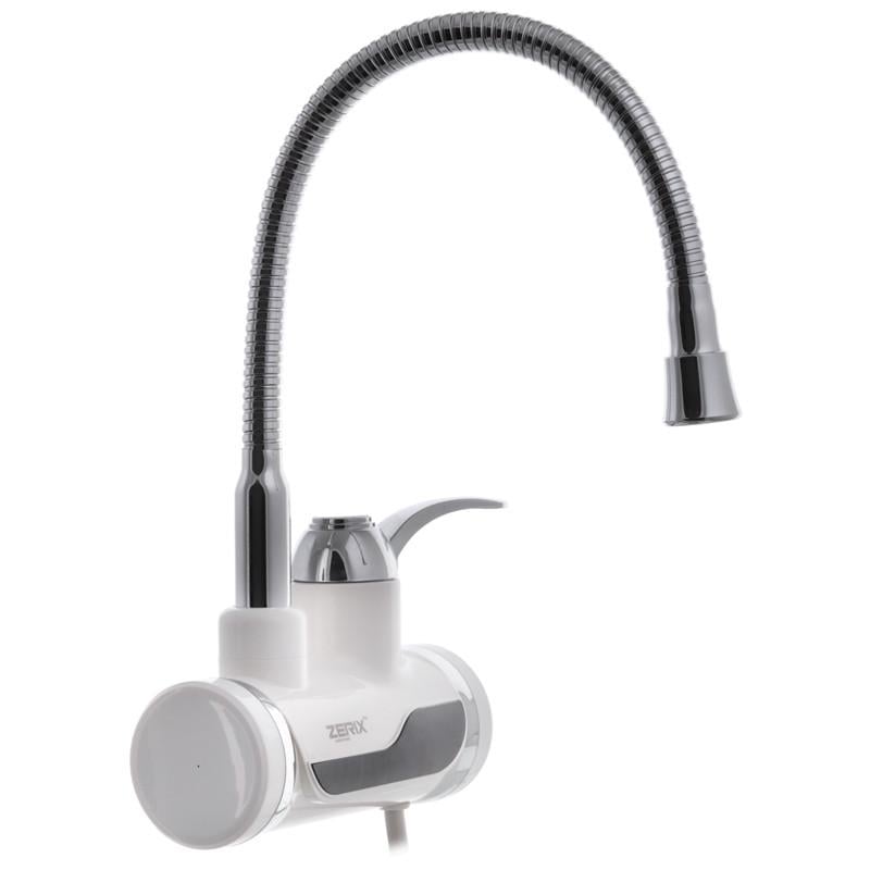 Проточний водонагрівач Zerix ELW02-EFWP з індикатором температури і УЗО (ZX2806)