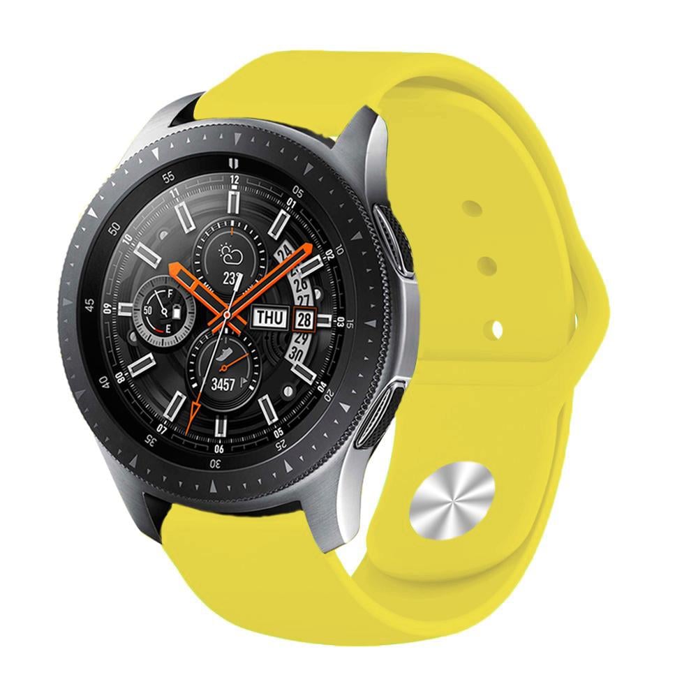 Силиконовый ремешок BeCover для LG Watch Sport W280A Yellow (706221) - фото 4