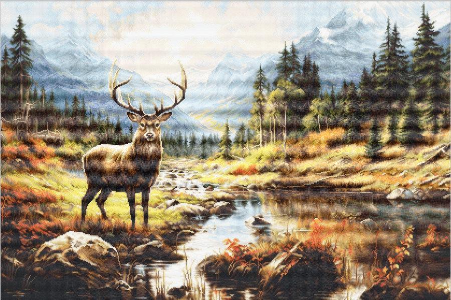 Набор для вышивания крестиком Luca-S Величие природы (B621)