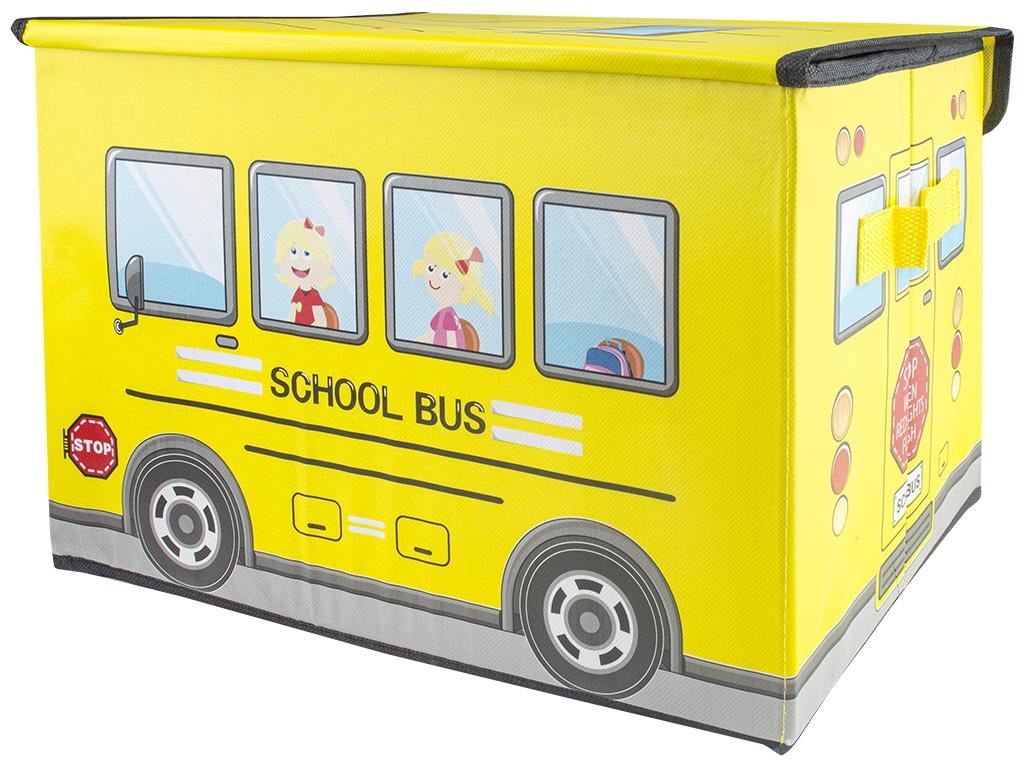 Ящик ПВХ для хранения вещей 38х26х25 см Желтый (MMS-R88098)