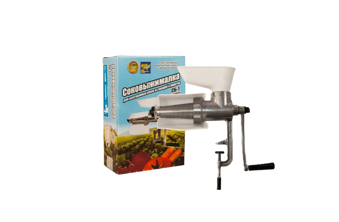Соковитискач ручний Полтава СБ-1 ТАПАЗ алюмінієвий (6018) - фото 2 Соковитискач ручний Полтава СБ-1 ТАПАЗ алюмінієвий (6018) - фото 2
