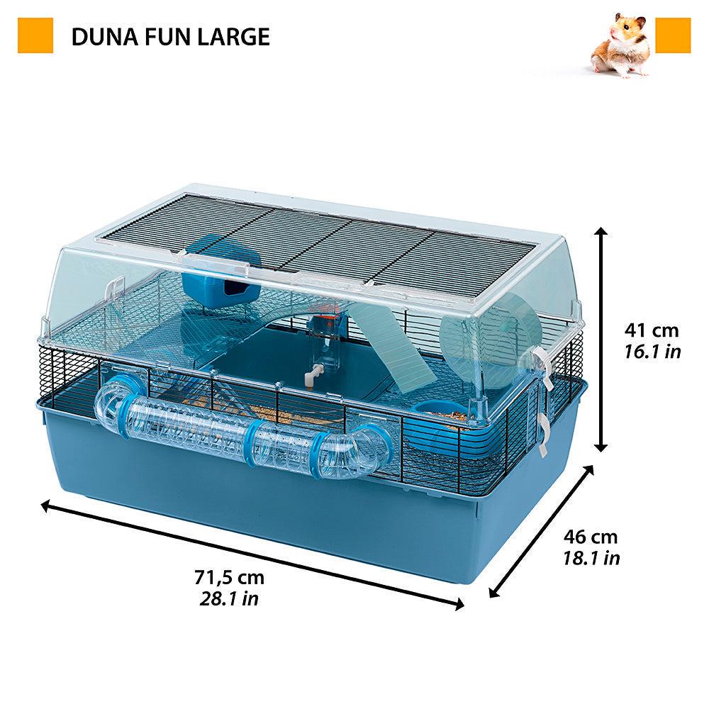 Клетка трехэтажная для хомяков с открывающейся крышей DUNA FUN LARGE 71,5x46xh 41 см (A-036666) - фото 2 Клетка трехэтажная для хомяков с открывающейся крышей DUNA FUN LARGE 71,5x46xh 41 см (A-036666) - фото 2