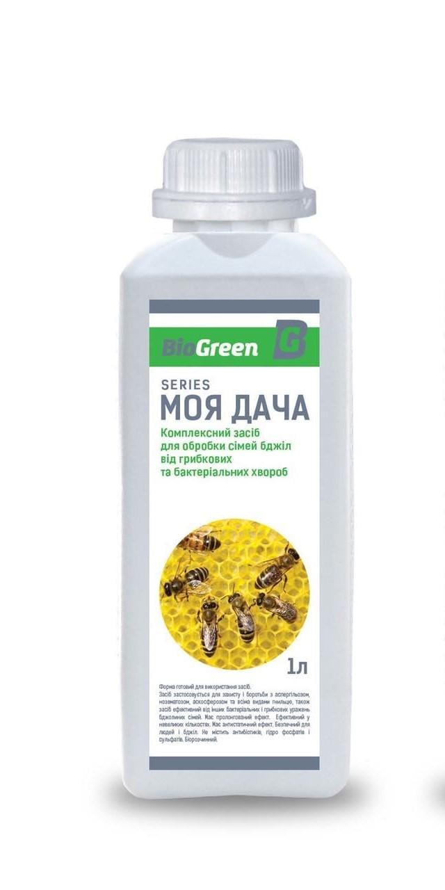 Засіб комплексний Biogreen для обробки сімей бджіл від грибкових та бактеріальних хвороб 1 л (MDKZFOSBG-1L)