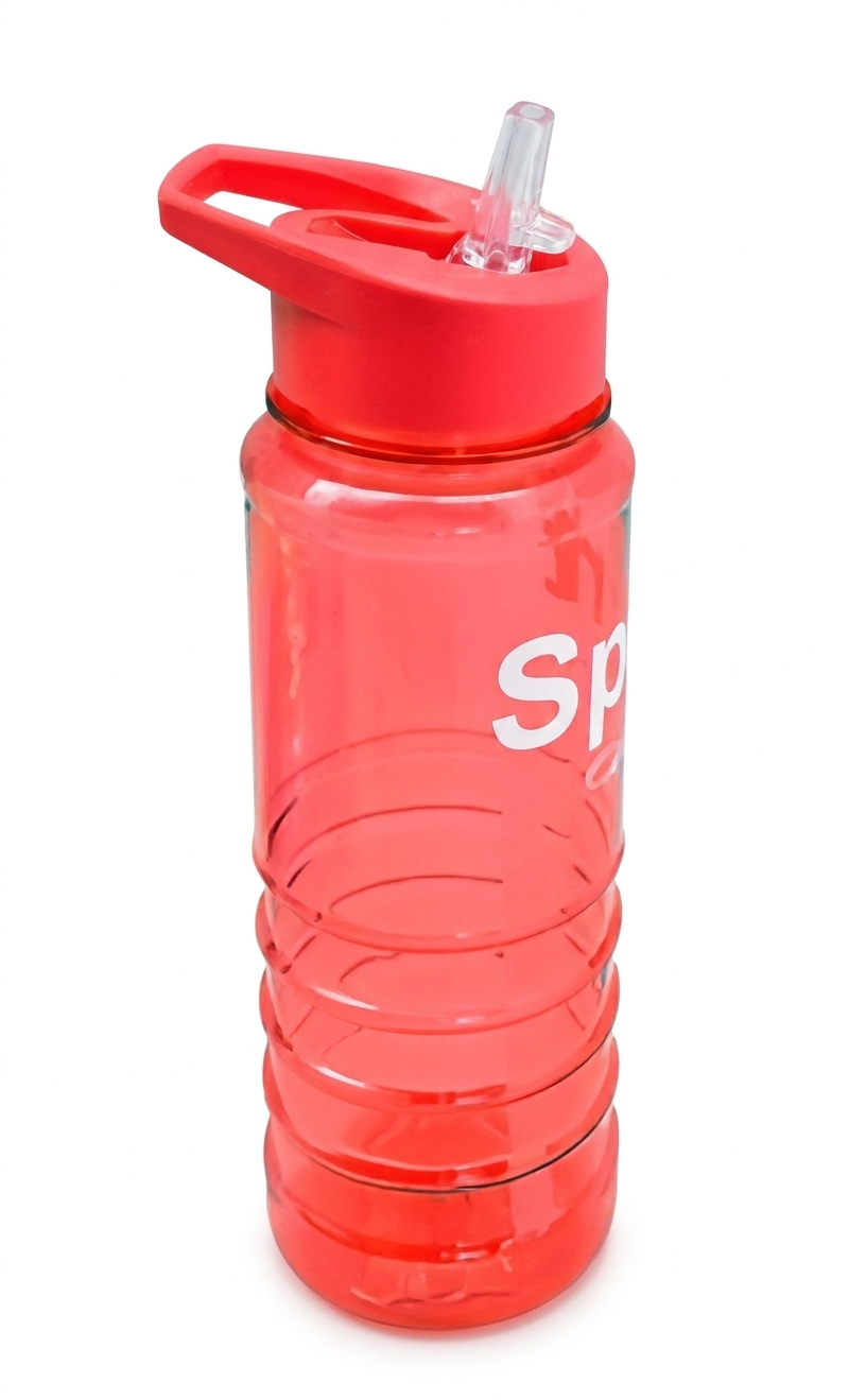 Пляшка-поїлка Sport 750 мл пластикова спортивна Red (30977)