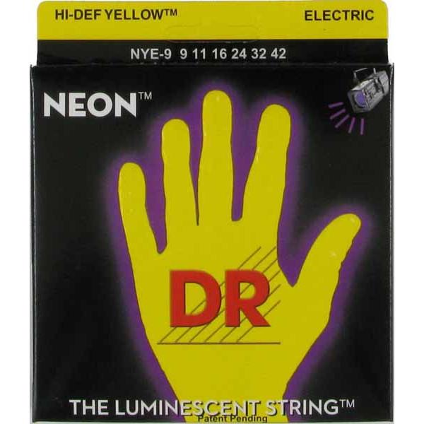 Струны для электрогитары DR NYE-9/42 NEON Hi-Def 9-42 Lite-n-Heavy