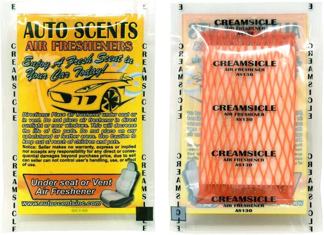 Ароматизатор автомобильный в подушечке AUTO SCENTS Creamsicle - фото 3 Ароматизатор автомобильный в подушечке AUTO SCENTS Creamsicle - фото 3