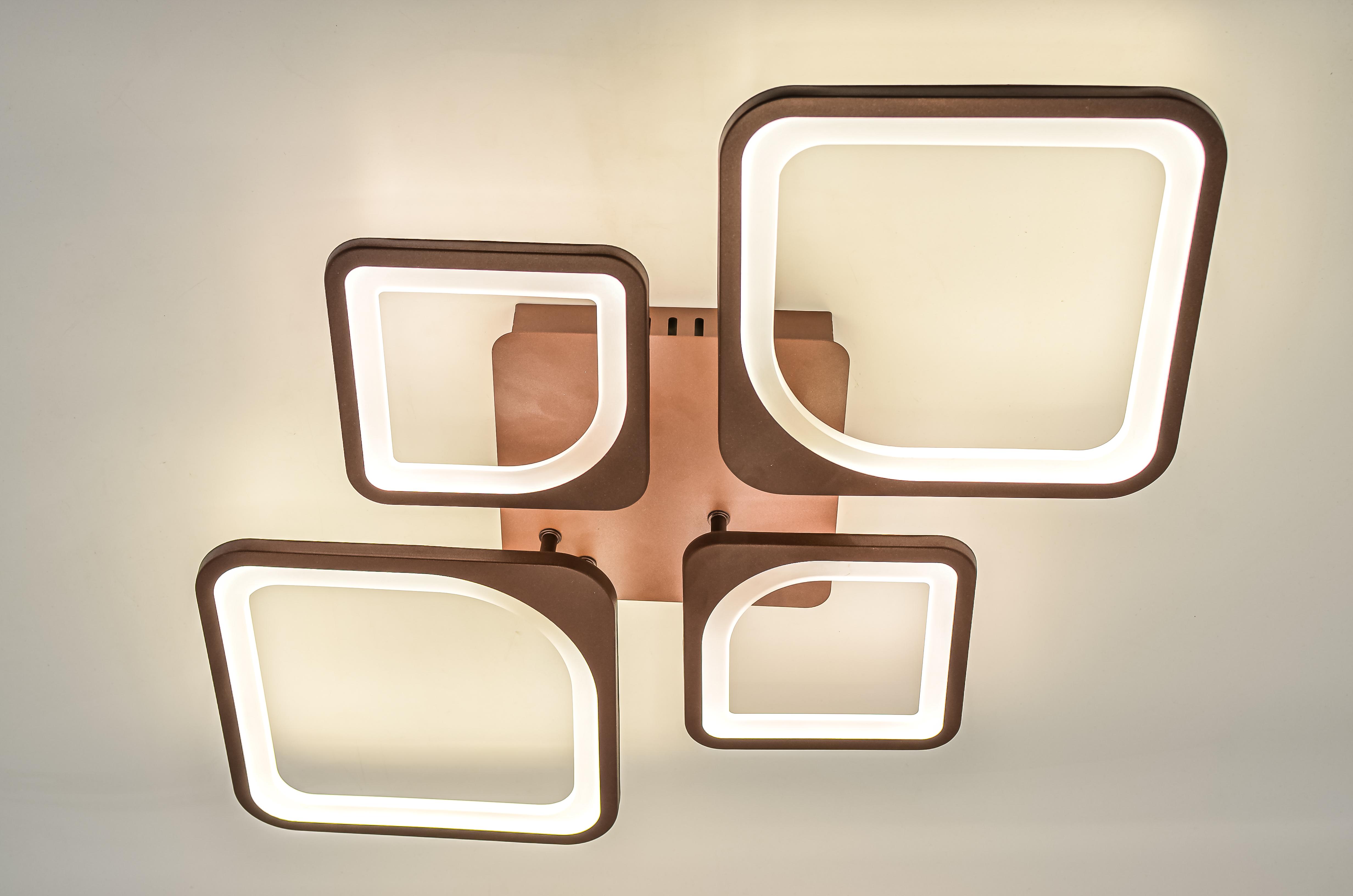 Люстра светодиодная акриловая Sirius GLX-18225/2/2 120W Coffee