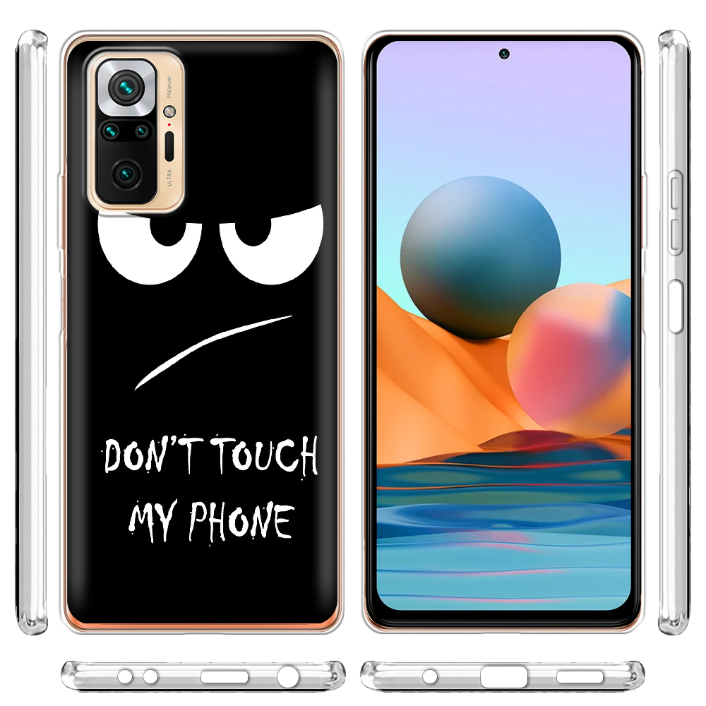 Чохол BoxFace Xiaomi Redmi Note 10 Pro Don't Touch my Phone Прозорий силікон (42053-up535-42053) - фото 3