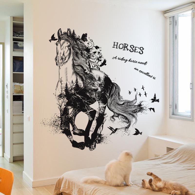 Наклейка інтер'єрна на стіну Green Life Кінь 88х90 см (XL8346)