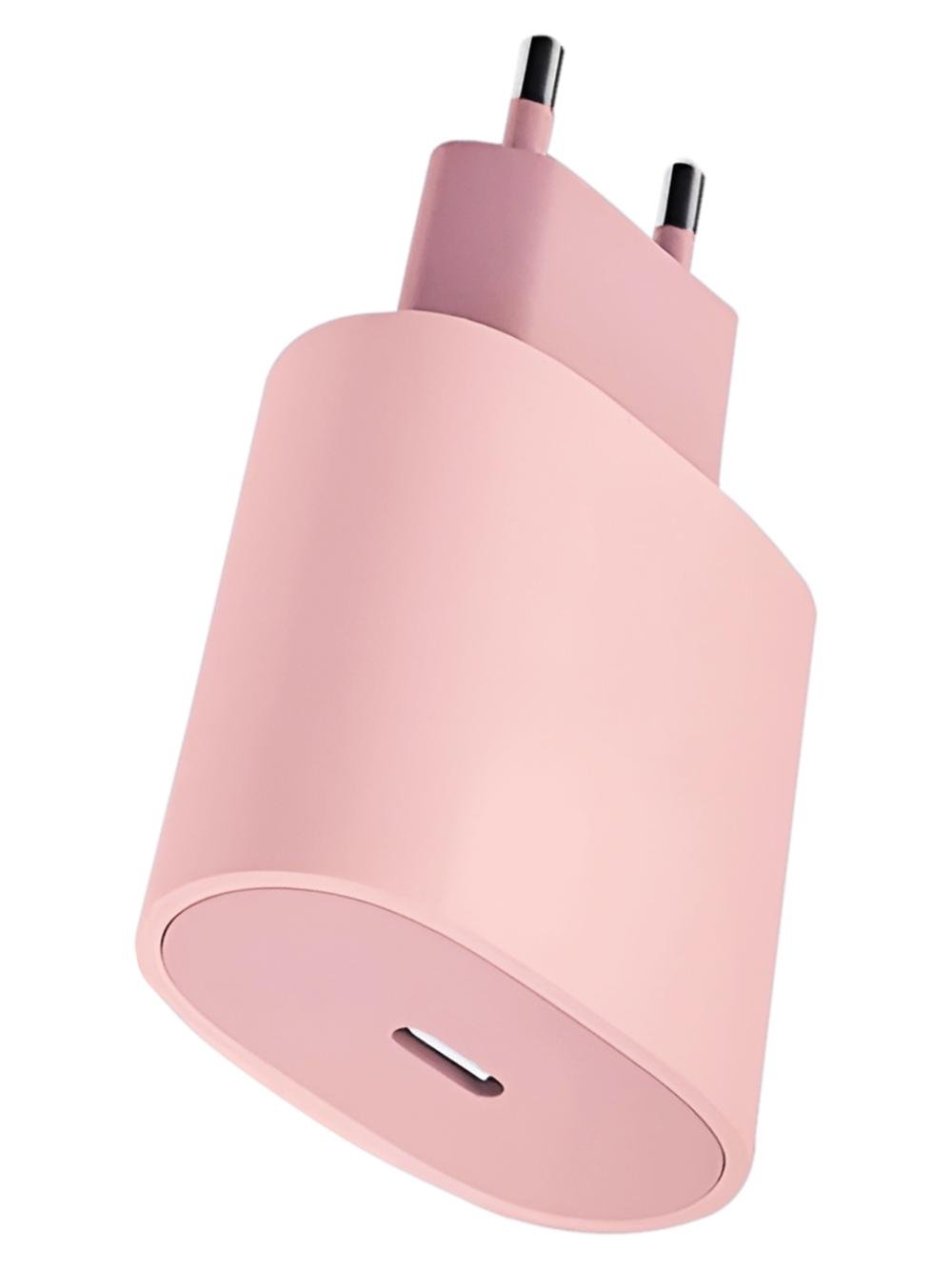 Адаптер для быстрой зарядки iPhone и Android JoyPro 20 W Type-C Розовый (16264e10) - фото 1