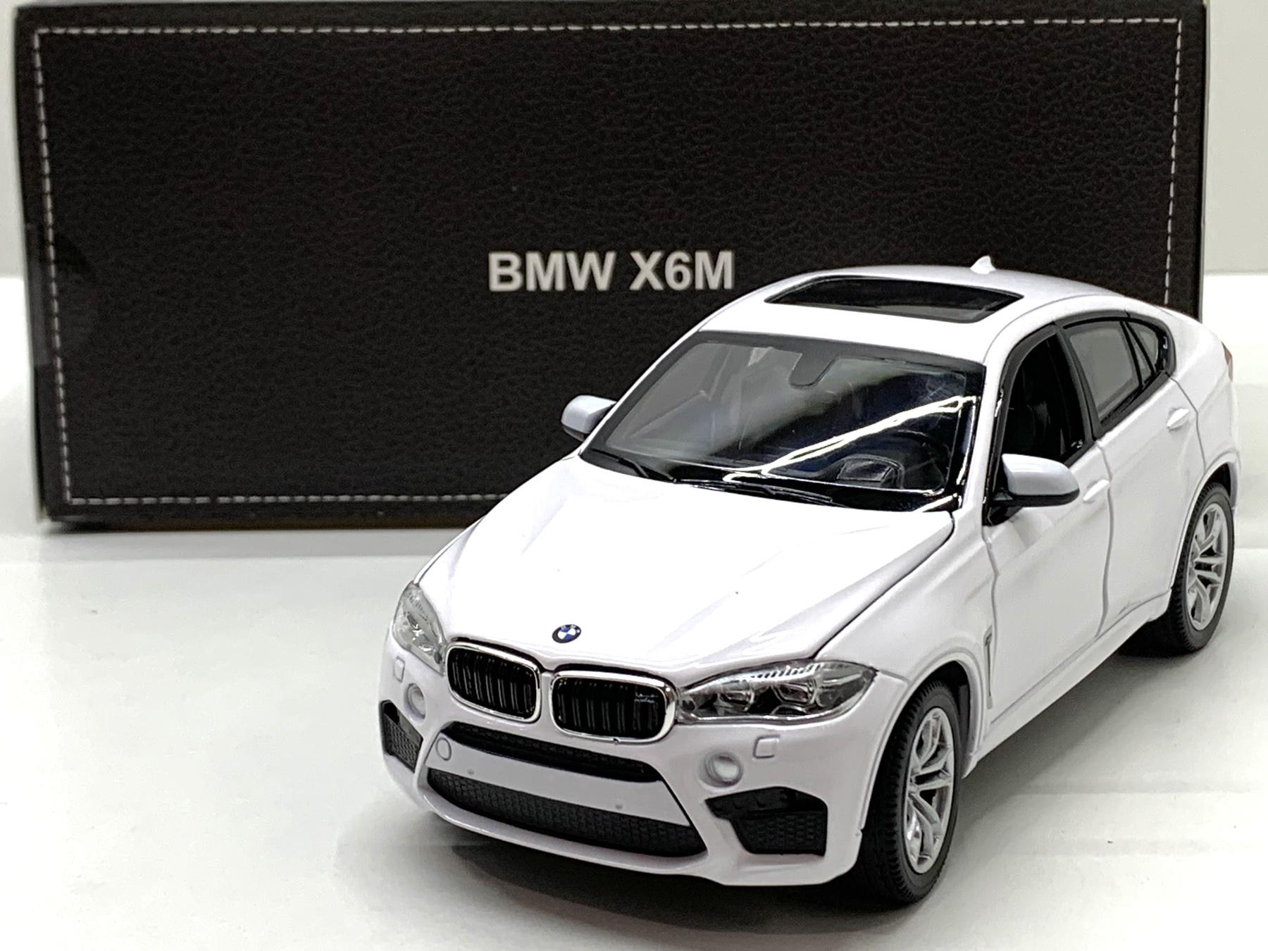 Машина Rastar BMW X6M 1:24 металопластик Білий (56600) - фото 8