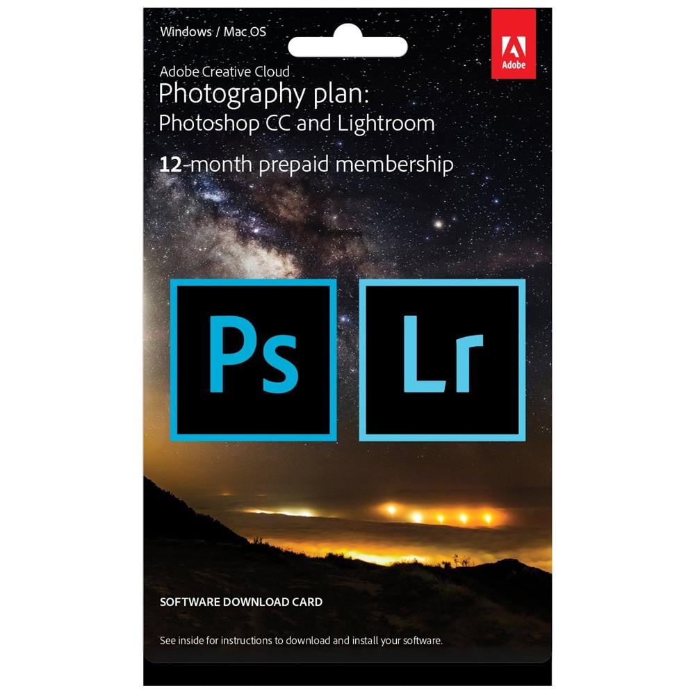 Электронный ключ Adobe Creative Cloud Photography plan 20GB Photoshop/Lightroom 12-Month Subscription