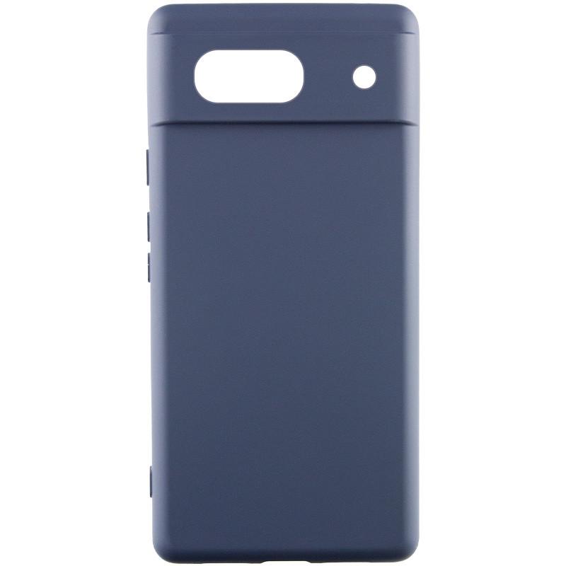 Противоударный чехол Silicone Cover Lakshmi (A) для Google Pixel 7a Синий / Midnight Blue