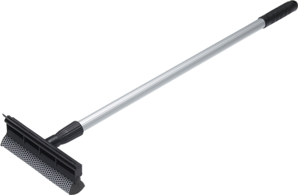 Сгон скребок Vikan для стекла с губкой телескопическая ручка 710 мм Черный (473952) Сгон скребок Vikan для стекла с губкой телескопическая ручка 710 мм Черный (473952)
