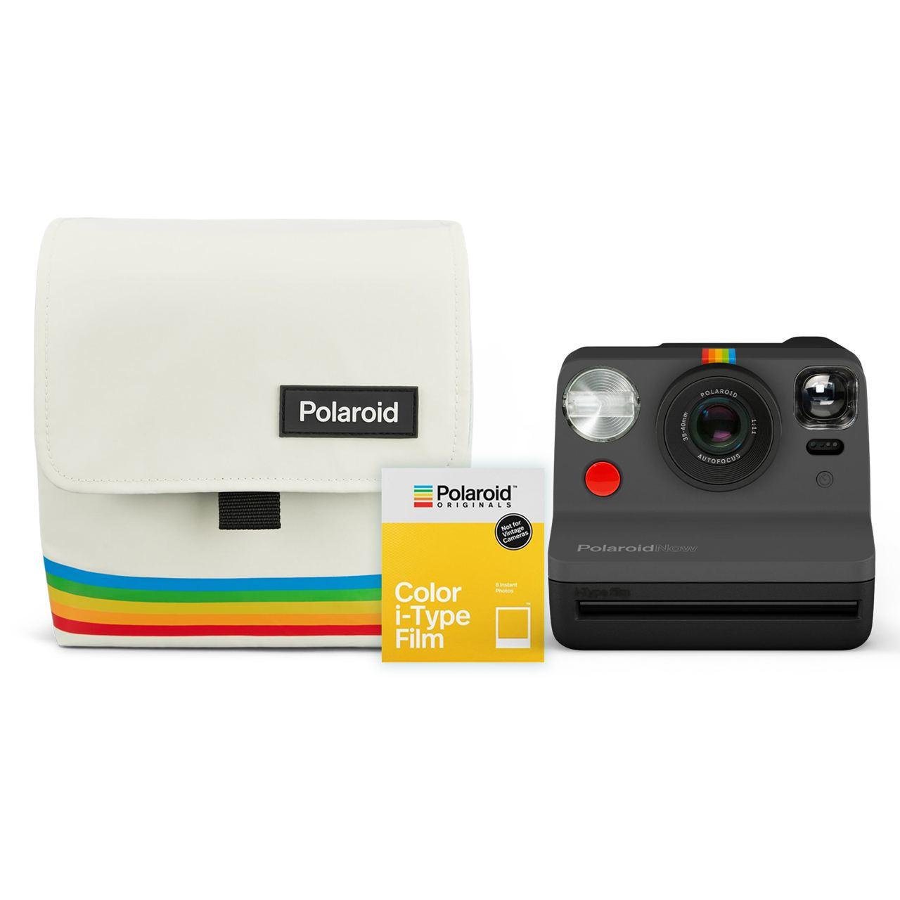 Камера моментального друку Polaroid Now + сумка-чохол + фотоплівка 10 шт. Black - фото 1